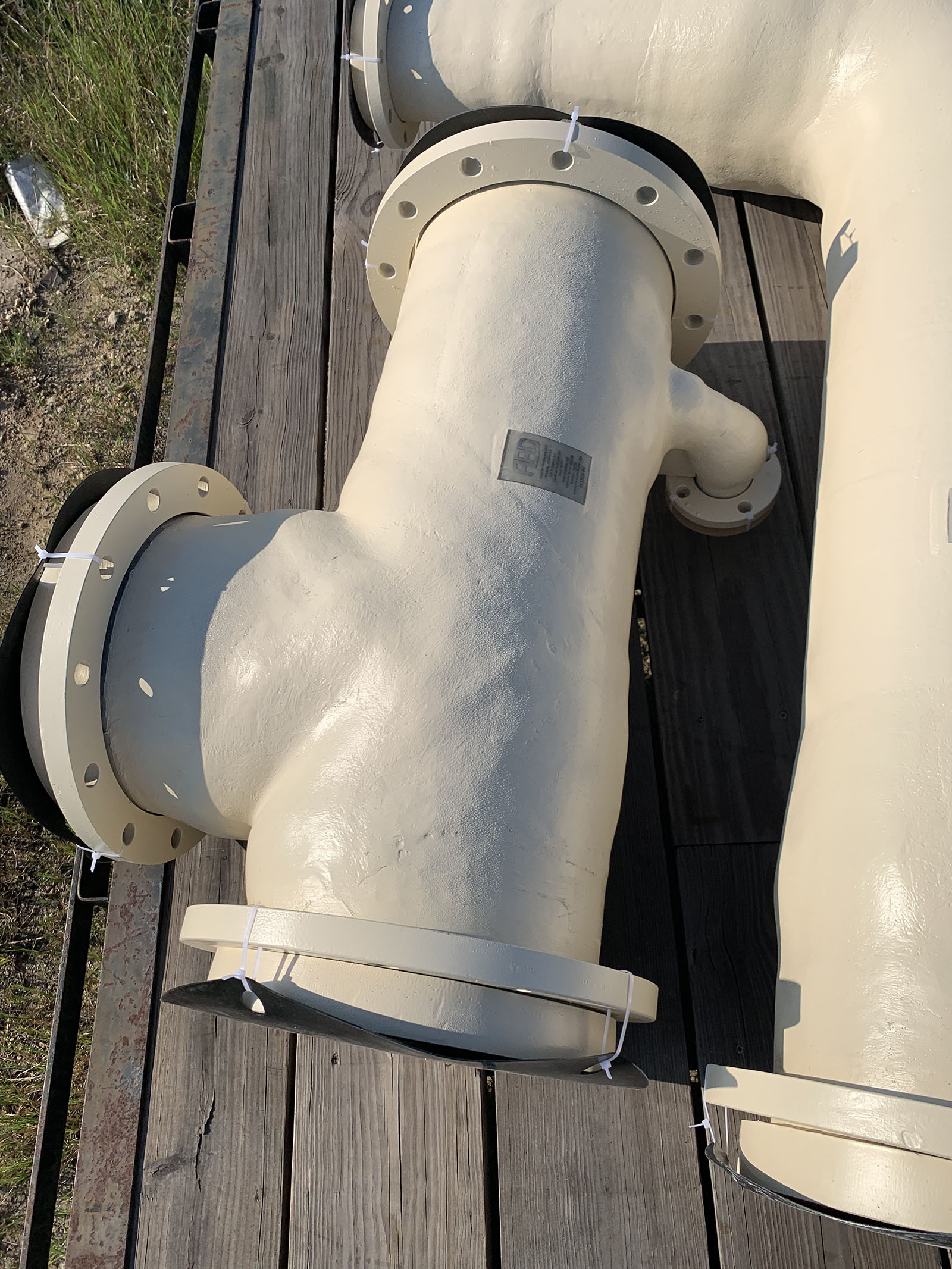FRP Tee with Lap Joint Flanges