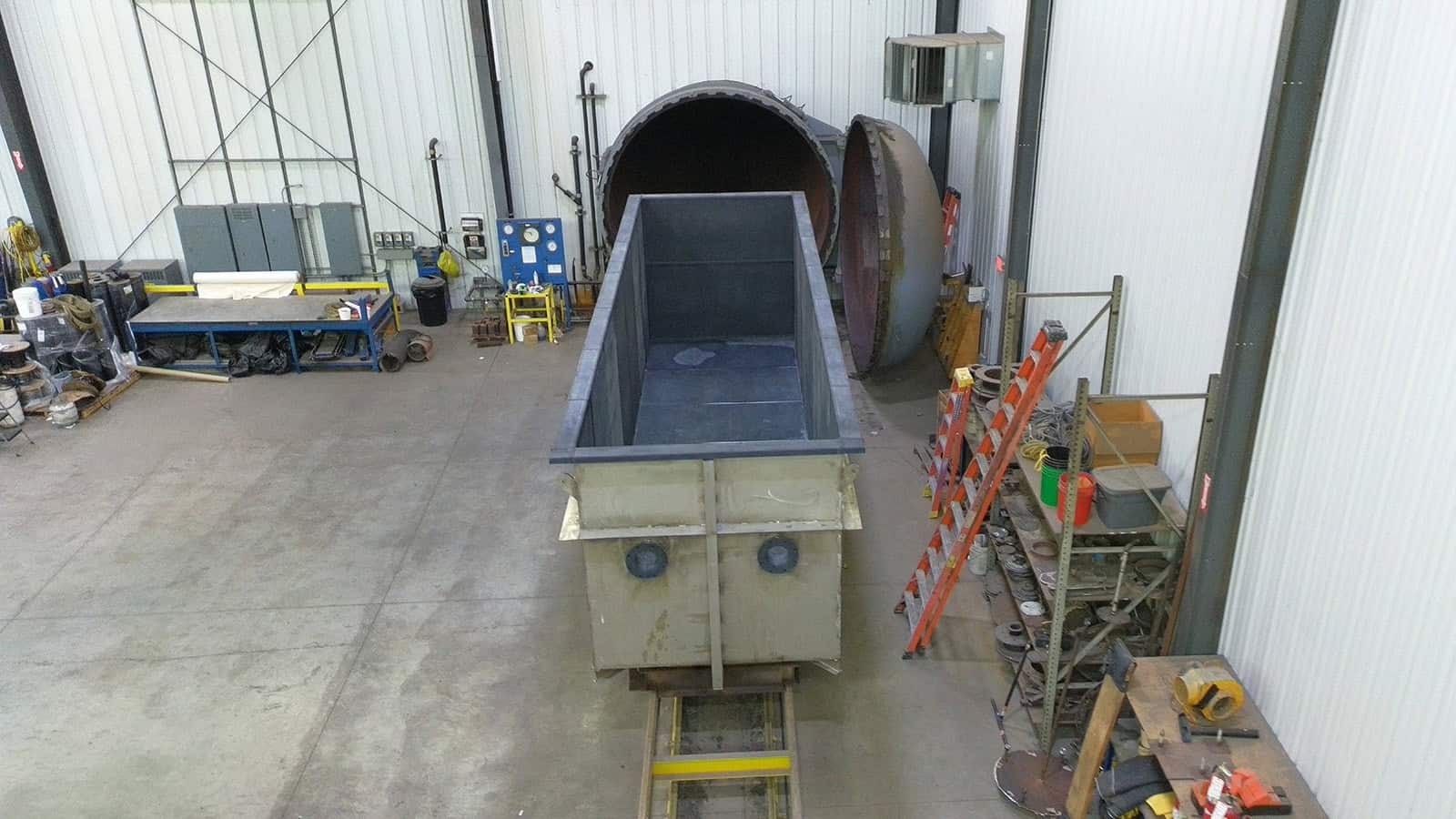 Rubber Lined Open Top Tank