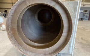 Internal Support Rings of a Scrubber