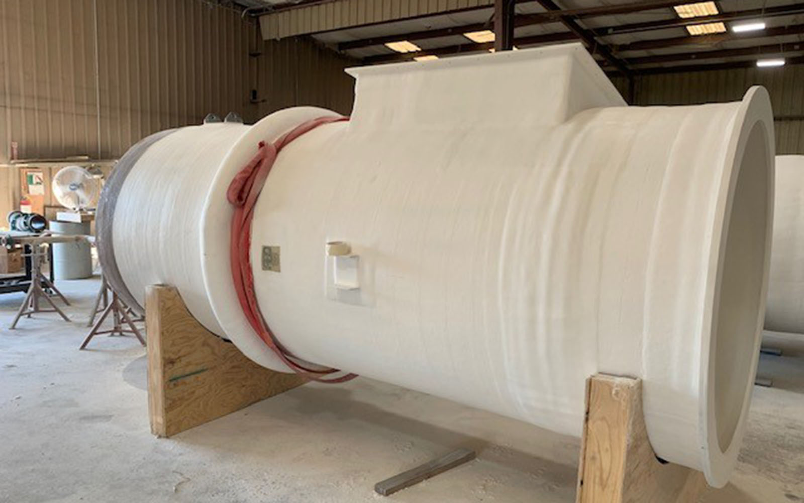 Lower Section of FRP Scrubber