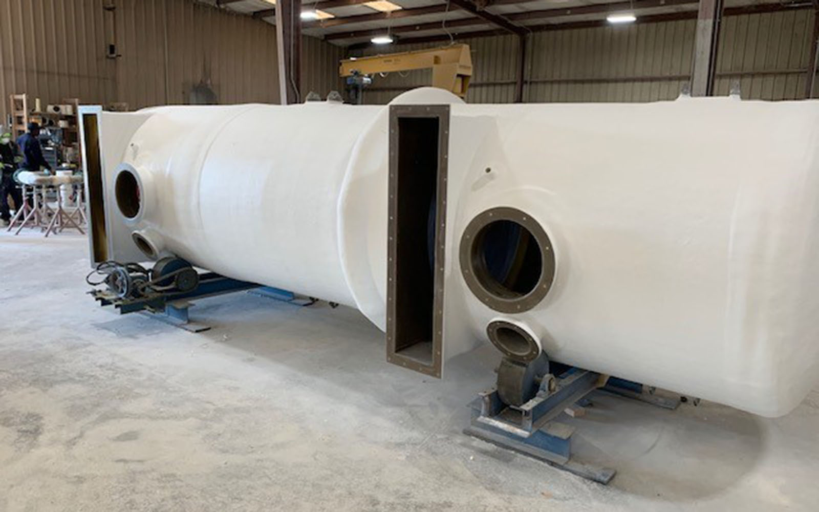 Lower Section of FRP Scrubber