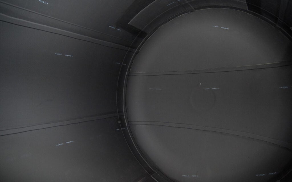 Rubber Lined Cistern Interior