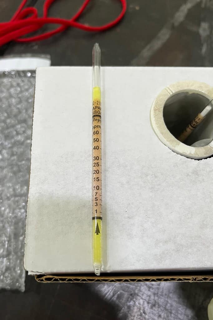 Chloride test titration tube
