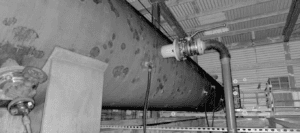 High resolution imagery of a header pipe